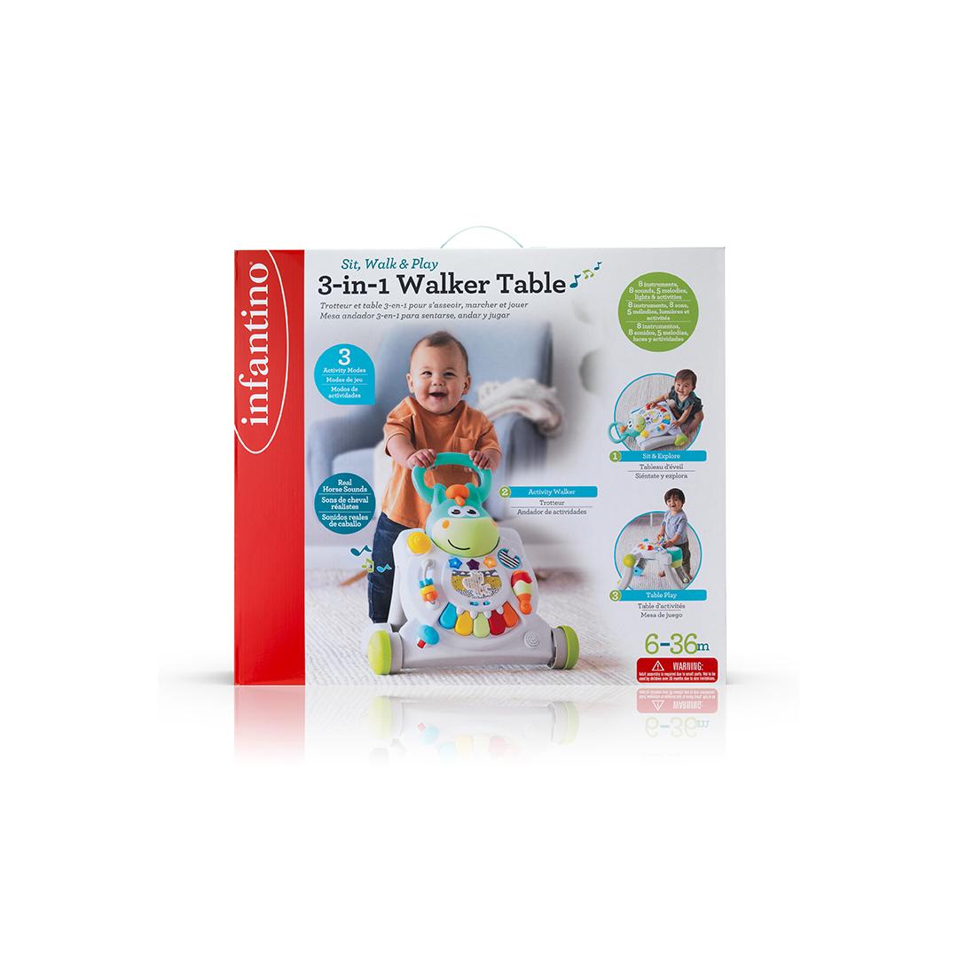 3 IN 1 SIT, WALK & PLAY ACTIVITY TABLE WALKER™