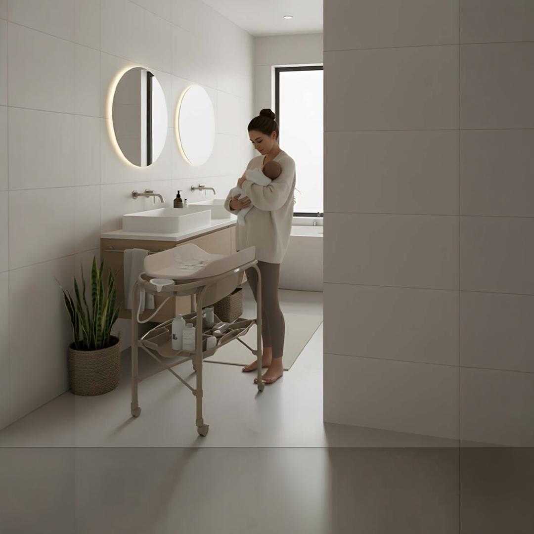 Cambio Bath Tub & Changing Station - Beige