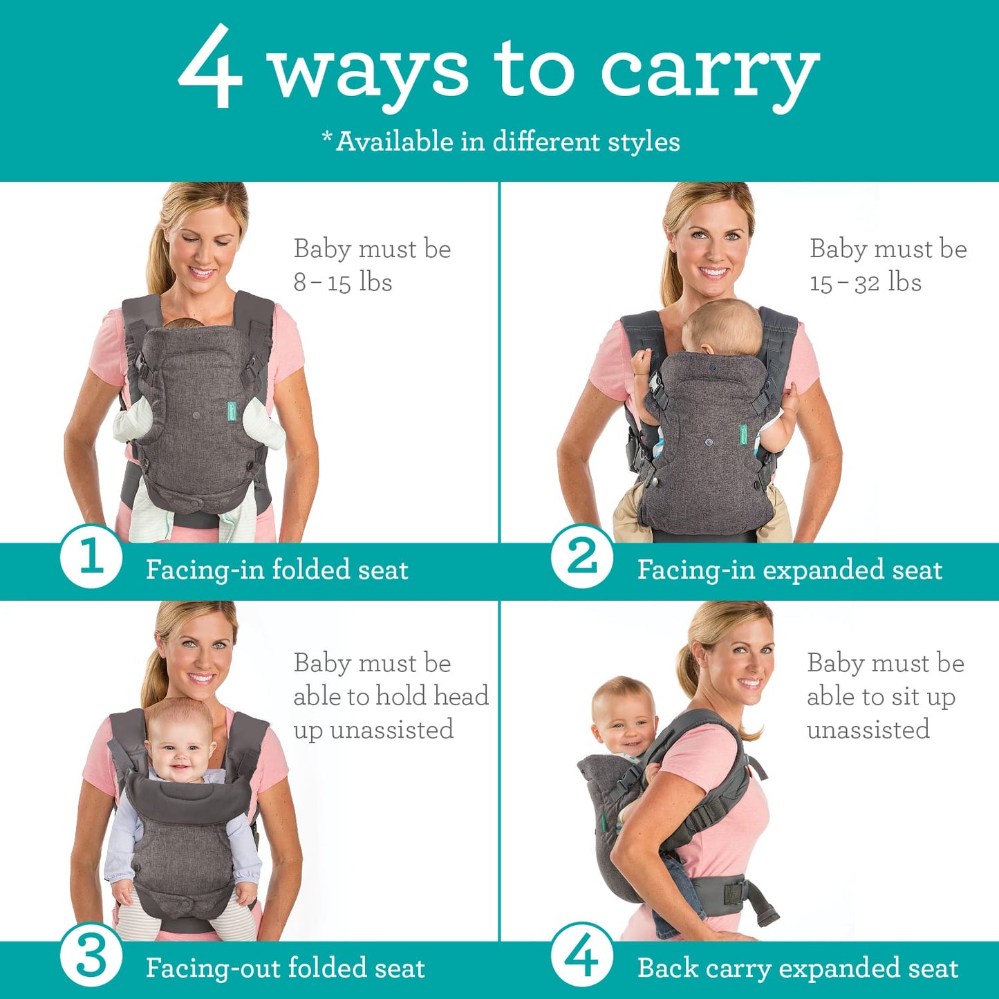 FLIP™ 4-IN-1 CONVERTIBLE CARRIER