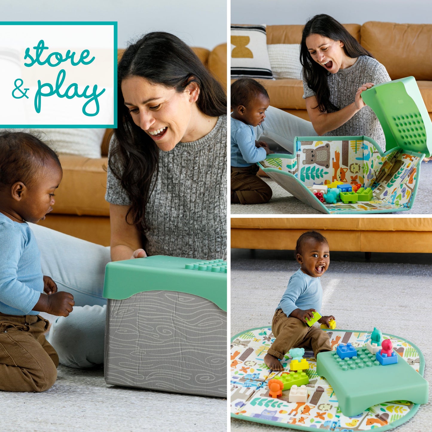 Super Soft 1st Building Blocks Play Mat & Activity Station