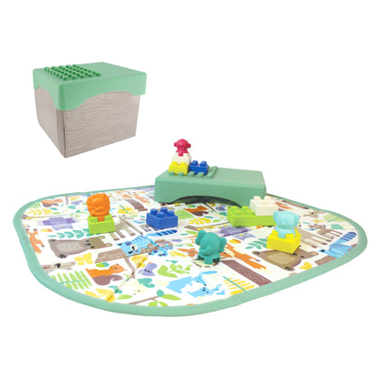 Super Soft 1st Building Blocks Play Mat & Activity Station