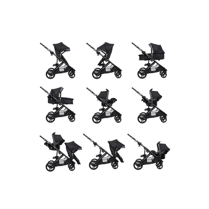 Morph Single to Double Modular Stroller Travel