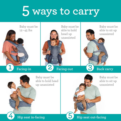 Hip Rider Plus 5-in-1 Hip Seat Carrier