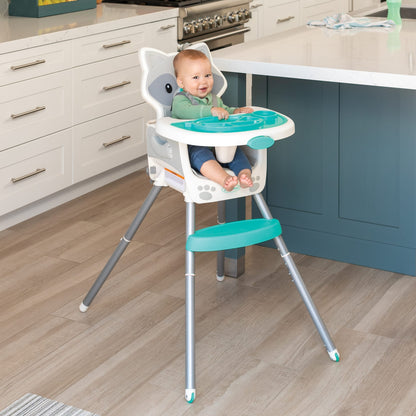 Grow-With-Me 4-in-1 Convertible High Chair, Raccoon