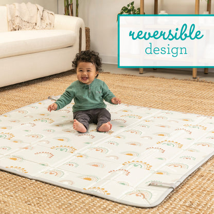 Foldable Soft Foam Play Mat, Rainbow