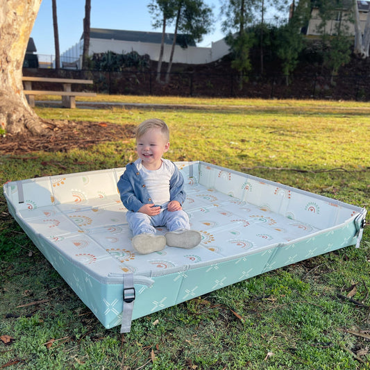 Foldable Soft Foam Play Mat, Rainbow