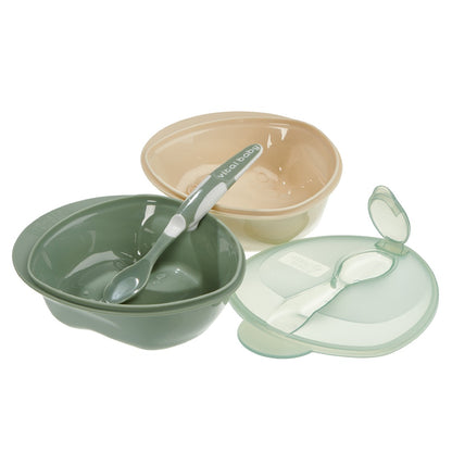 Scoop feeding set 2pk - Natural Moss