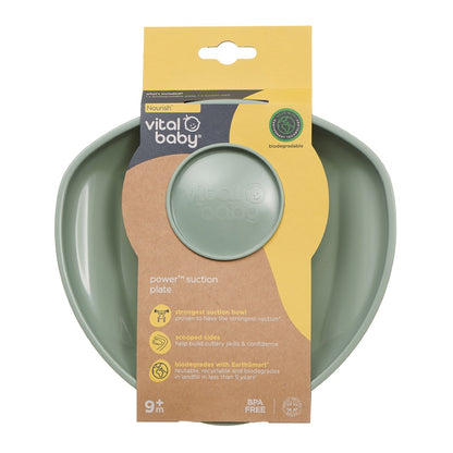 Power Suction Plate - Natural Moss