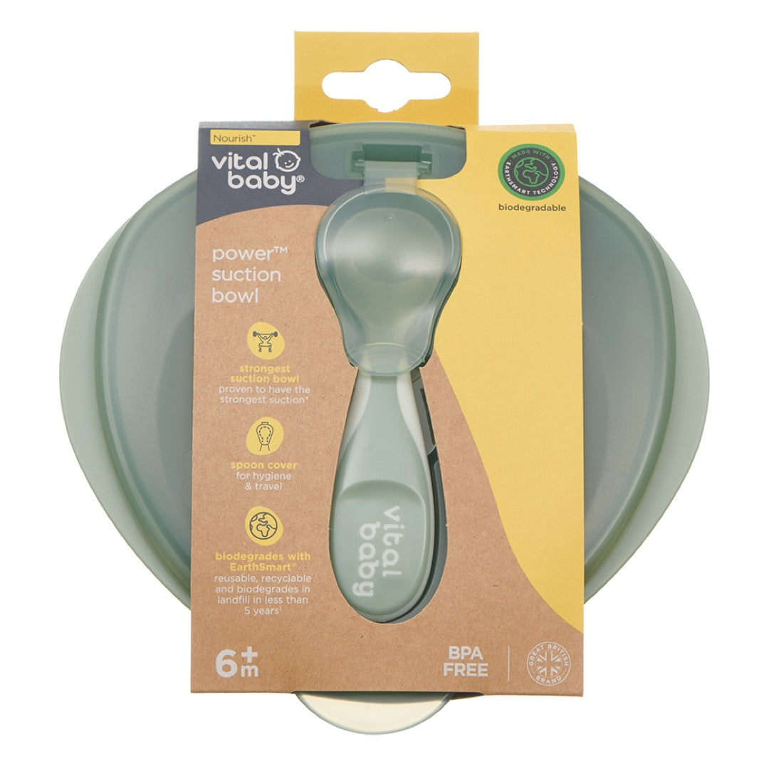 Power Suction Bowl - Natural Moss
