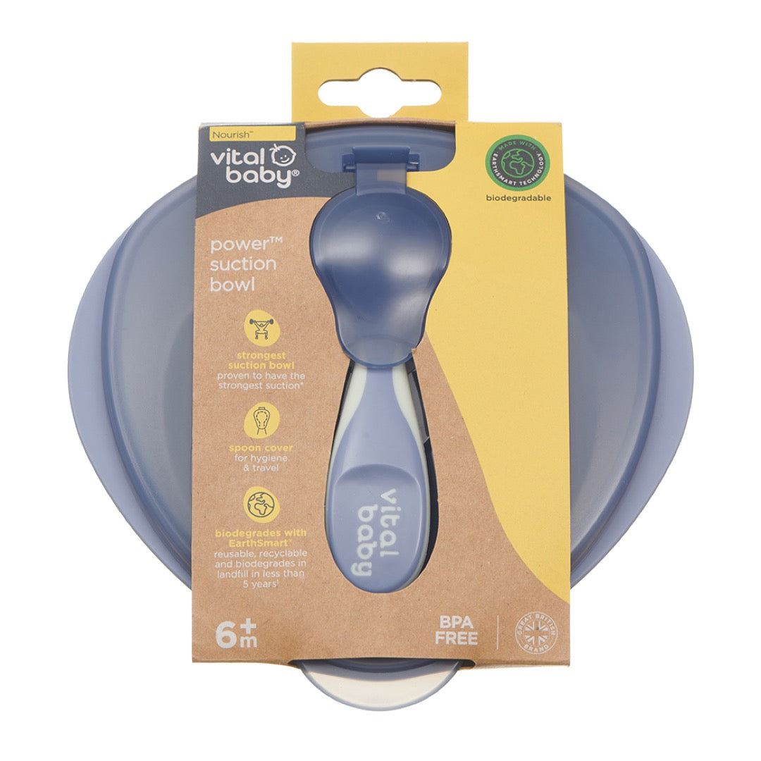 Power Suction Bowl - Natural Grape