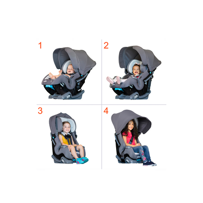 Cover Me™ 4-in-1 Convertible Car Seat - Gray