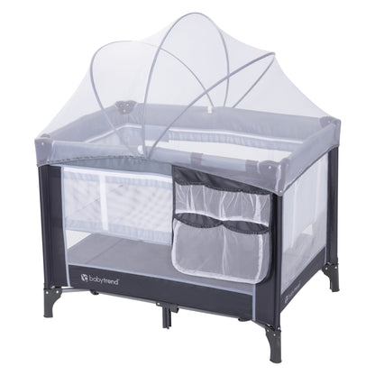 Nursery Center Playard with Bassinet in Stellar Grey