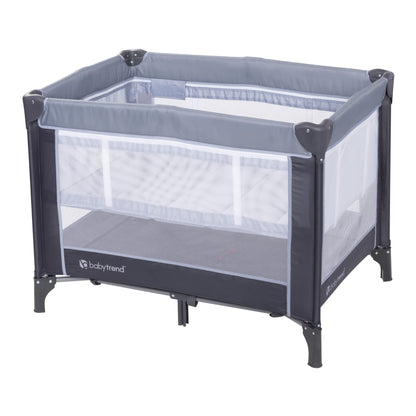 Nursery Center Playard with Bassinet in Stellar Grey