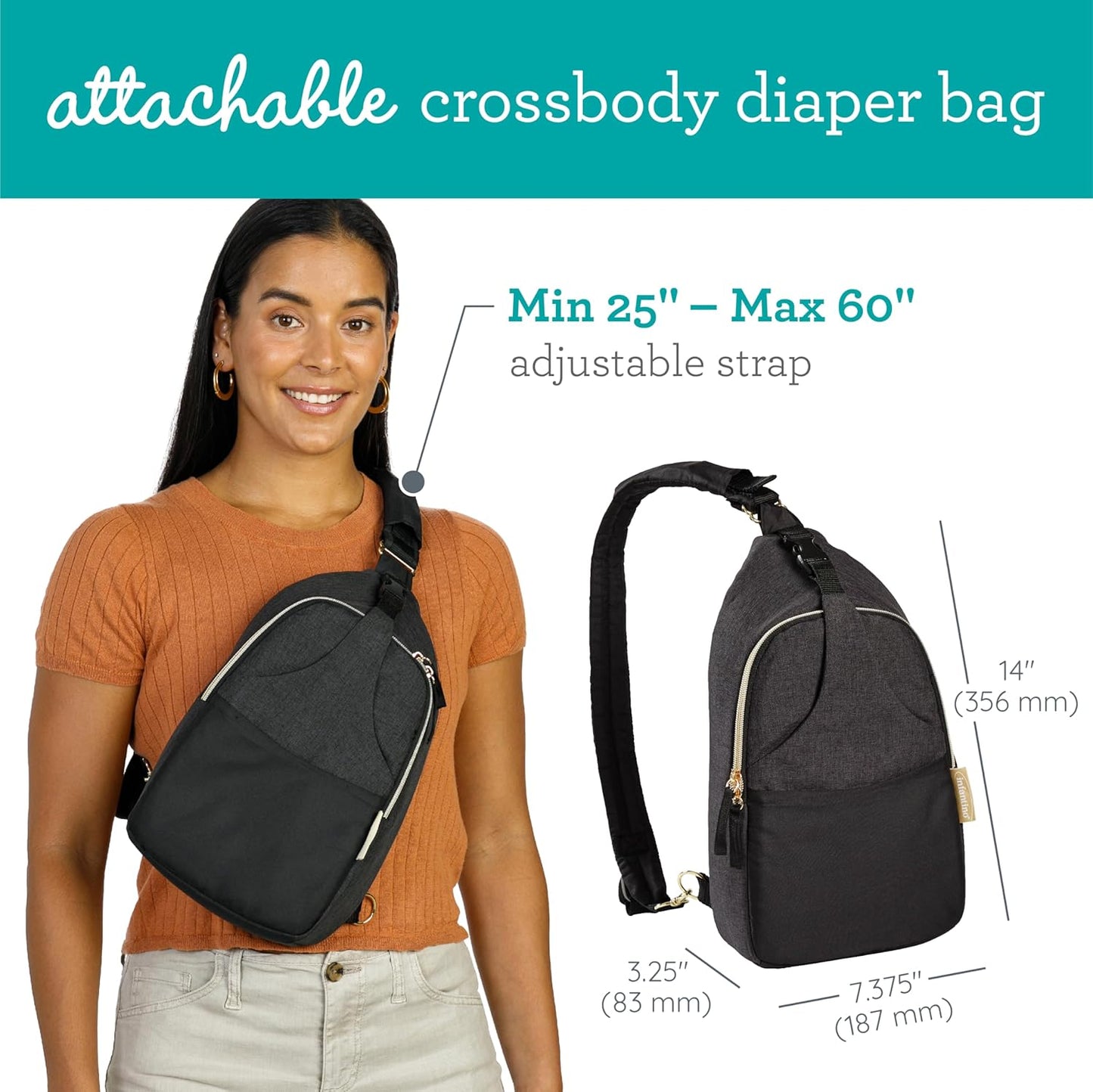 Flip 4-in-1 Convertible Carrier & Crossbody Diaper Bag Set