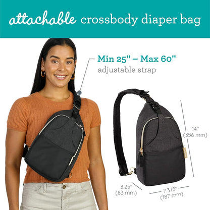 Flip 4-in-1 Convertible Carrier & Crossbody Diaper Bag Set