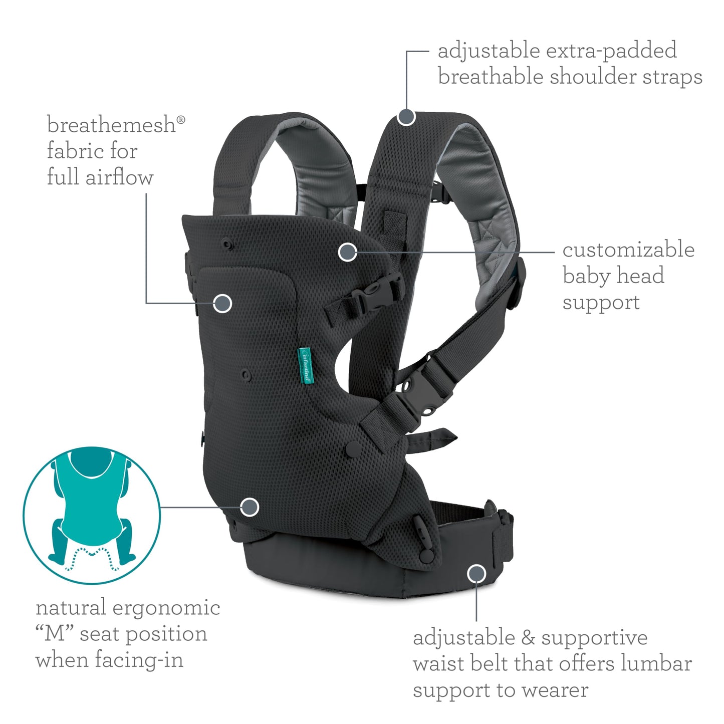 FLIP™ LIGHT & AIRY 4-IN-1 CONVERTIBLE CARRIER
