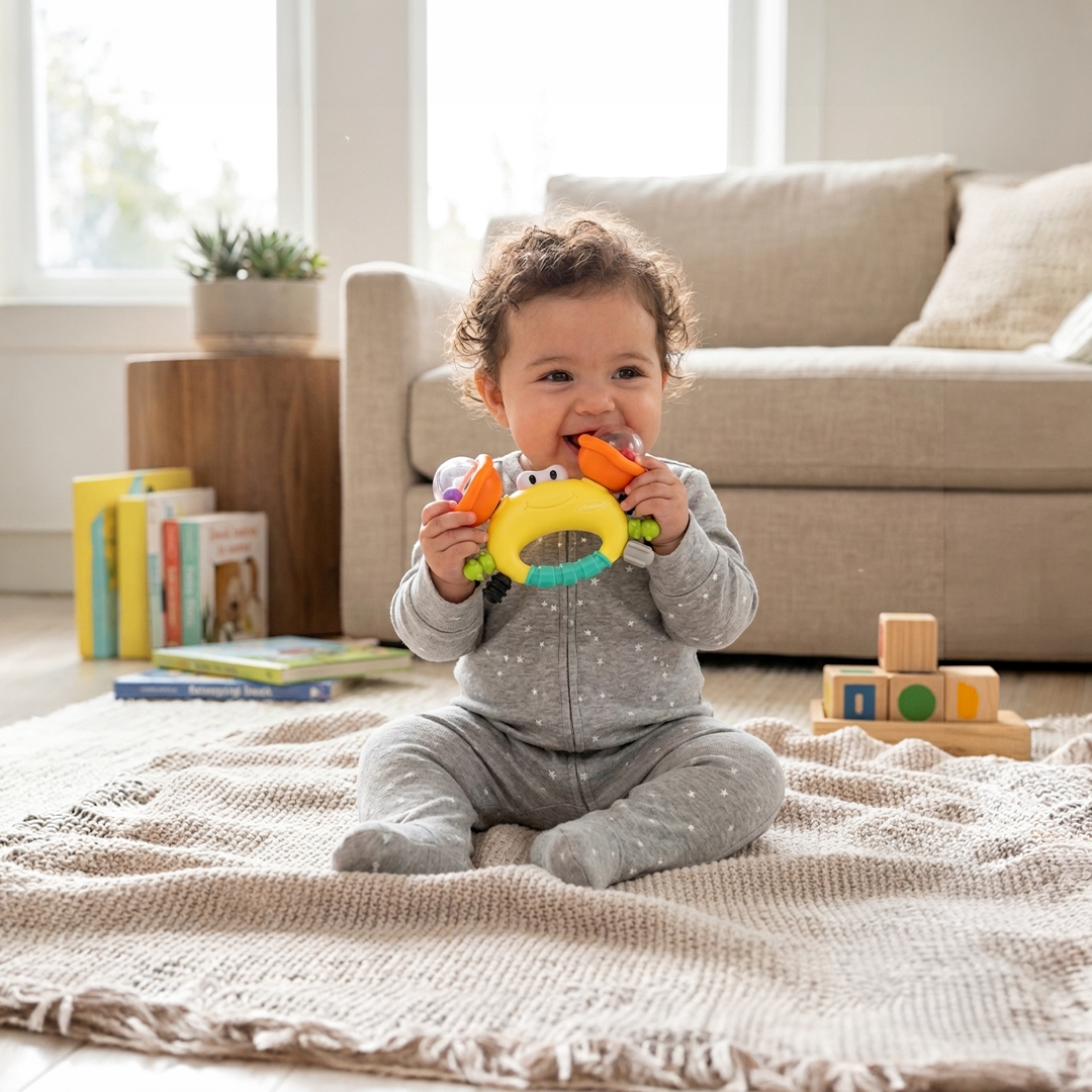 RATTLE & TEETHER CRAB™